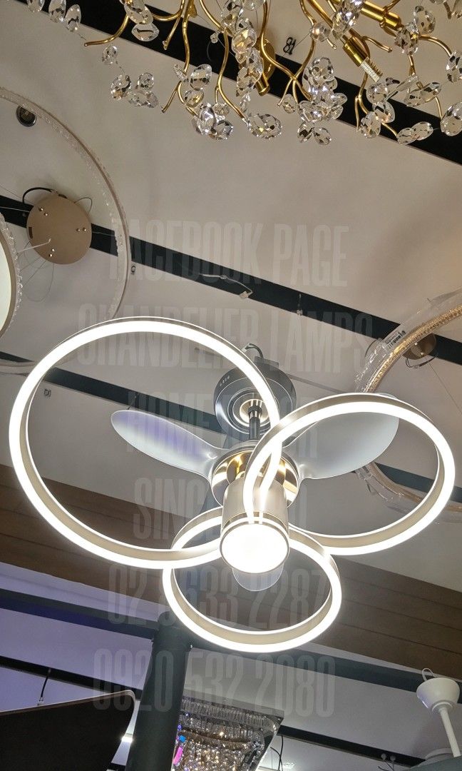ceiling fan with lighting fixture (Category: Lighting) located in Antipolo. Submitted by homelightingtrading (Listing ID 1466360715, Image 2). Description: C.O.D Metro Manila only W/ delivery fee PAYMENT FIRST Province Area W/ Shipping fee Superior high-end quality NO TO PUCHU PUCHU BRAND NEW WARRANTY FACEBOOK PAGE Chandelier Lamps Home Decor Since 1980 ☎️ 02 8633 2287 📱0920 532 2080.