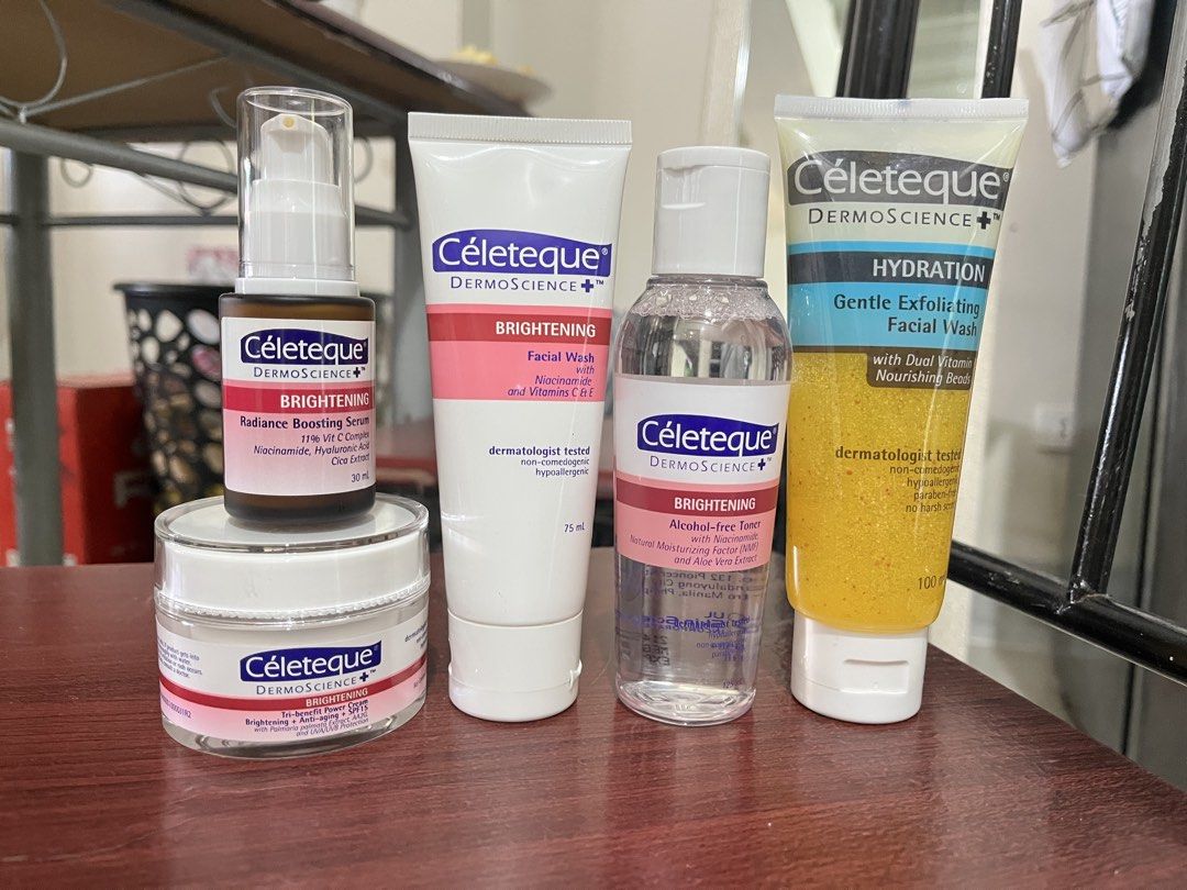 Celeteque skin care products (Category: Face Care) located in Gapan. Submitted by anitsirc19 (Listing ID 1466347274, Image 1). Description: Celeteque Not expired Used only once .