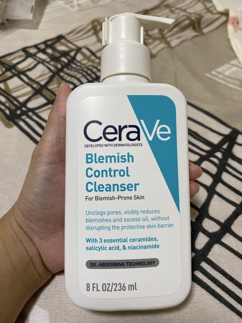 CeraVe Blemish Control Cleanser 8 fl oz / 236 ml (Category: Face Care) located in Bulacan. Submitted by peachy_sandford (Listing ID 1466377645, Image 1). Description: - Authentic CeraVe Blemish Control Cleanser in 236ml - Brand new, unopened, and unused condition - Formulated with salicylic acid, niacinamide, and 3 essential ceramides - Targets blemish-prone skin and removes excess oil - Unclogs pores without stripping or drying the skin - Fragra