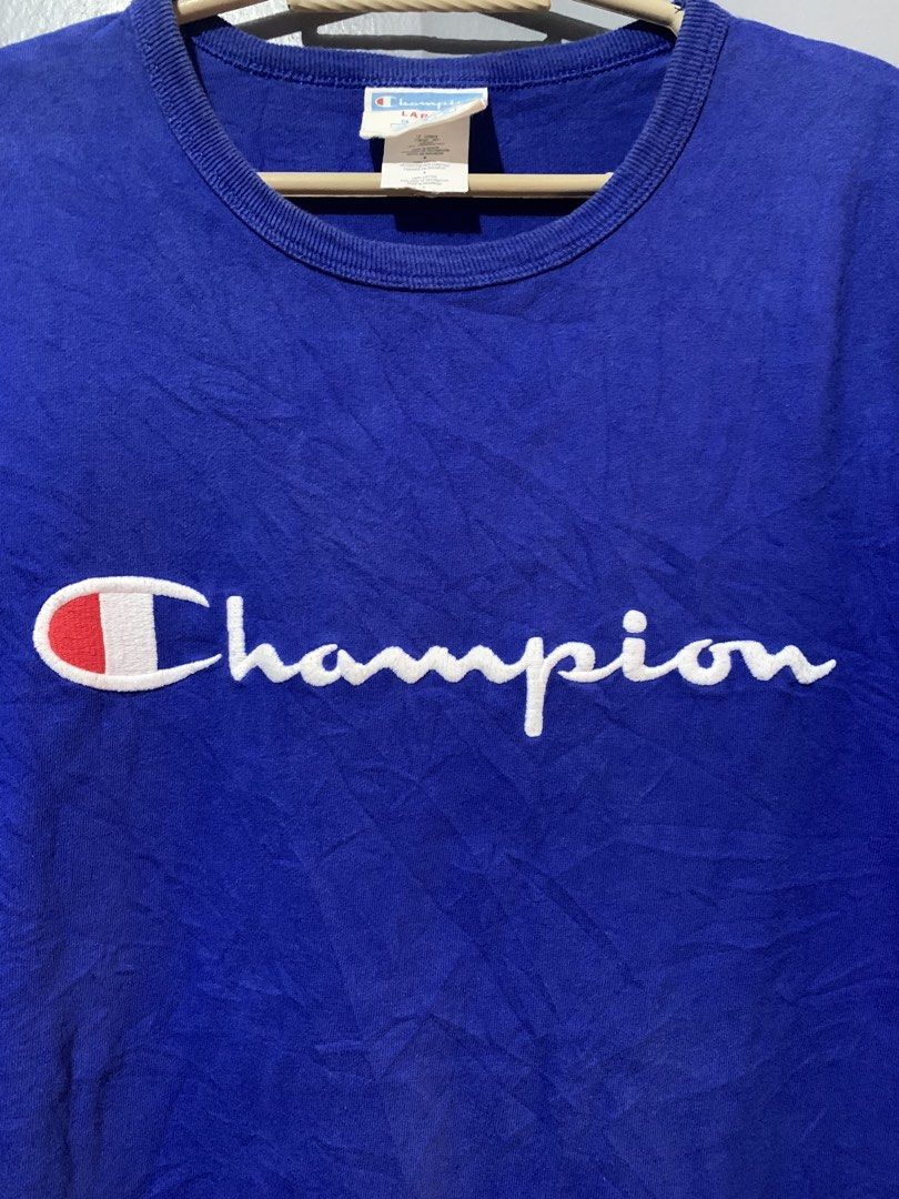 CHAMPION TEE EMBROID (Category: Tshirts & Polo Shirts ) located in Tagbina. Submitted by maxy123_490 (Listing ID 1466526898, Image 3). Description: EXCELLENT CONDITION LARGE NO FLAWS DETAILS POSTED.