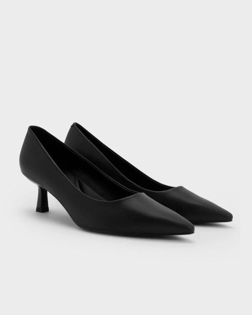 CHARLES AND KEITH KITTEN HEELS PUMPS (Category: Heels) located in Manila. Submitted by dearlili_ (Listing ID 1466361301, Image 1). Description: Only used once during graduation.