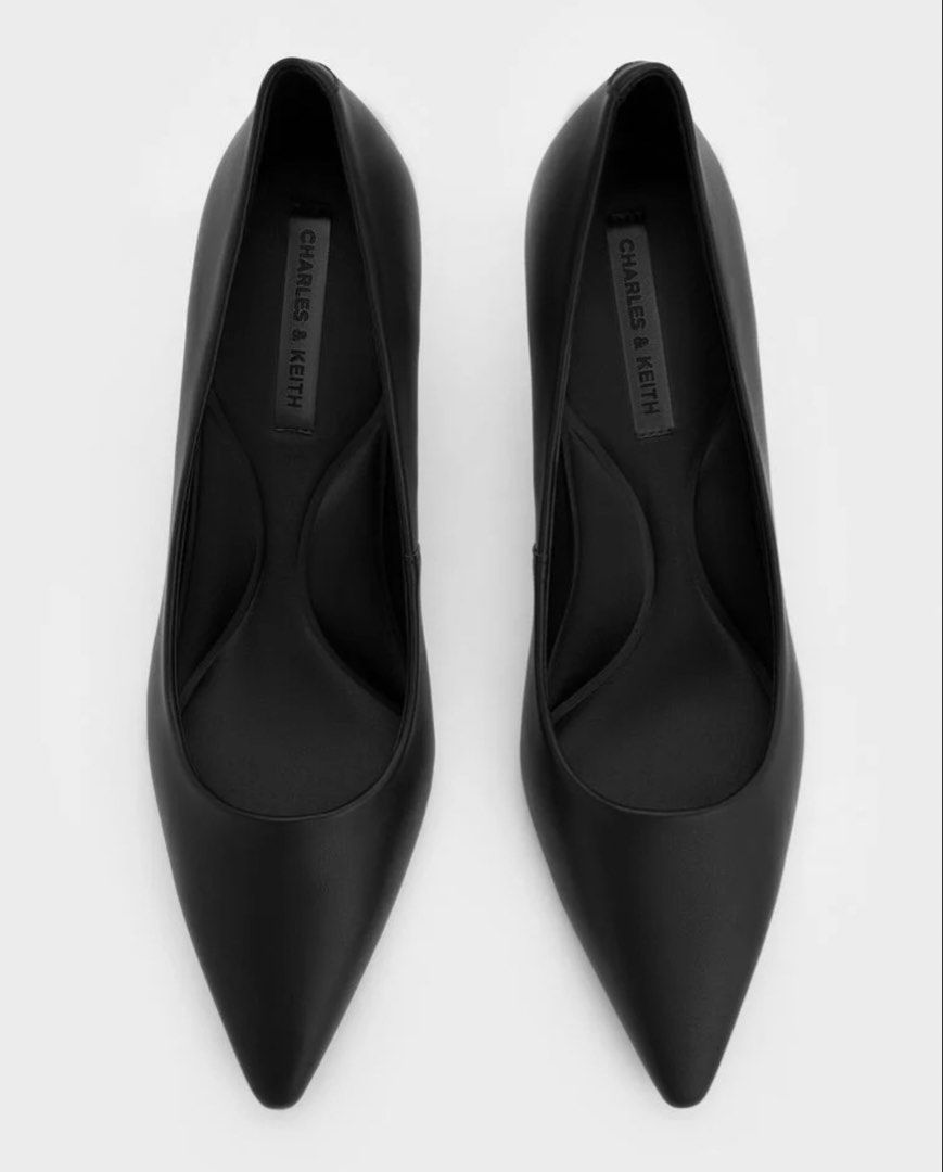 CHARLES AND KEITH KITTEN HEELS PUMPS (Category: Heels) located in Manila. Submitted by dearlili_ (Listing ID 1466361301, Image 2). Description: Only used once during graduation.