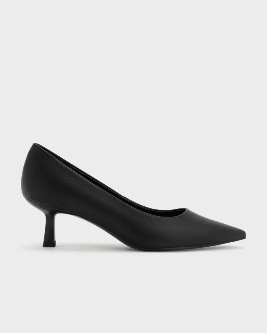 CHARLES AND KEITH KITTEN HEELS PUMPS (Category: Heels) located in Manila. Submitted by dearlili_ (Listing ID 1466361301, Image 3). Description: Only used once during graduation.