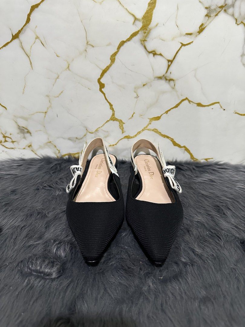 Christian Dior slingback (Category: Flats & Sandals) located in Marikina City. Submitted by georgiaprelovestuff (Listing ID 1466451403, Image 1). Description: size 38 PLEASE READ BEFORE MAKING AN OFFER: 🔹No inclusions since this is preloved 🔹NO to low ballers please 🔹NO meetups due to busy schedule 🔹If you make an offer, please get the item let's not waste each other's time 🔹NO return NO exchange NO cancellation 🔹Please manage your expectat
