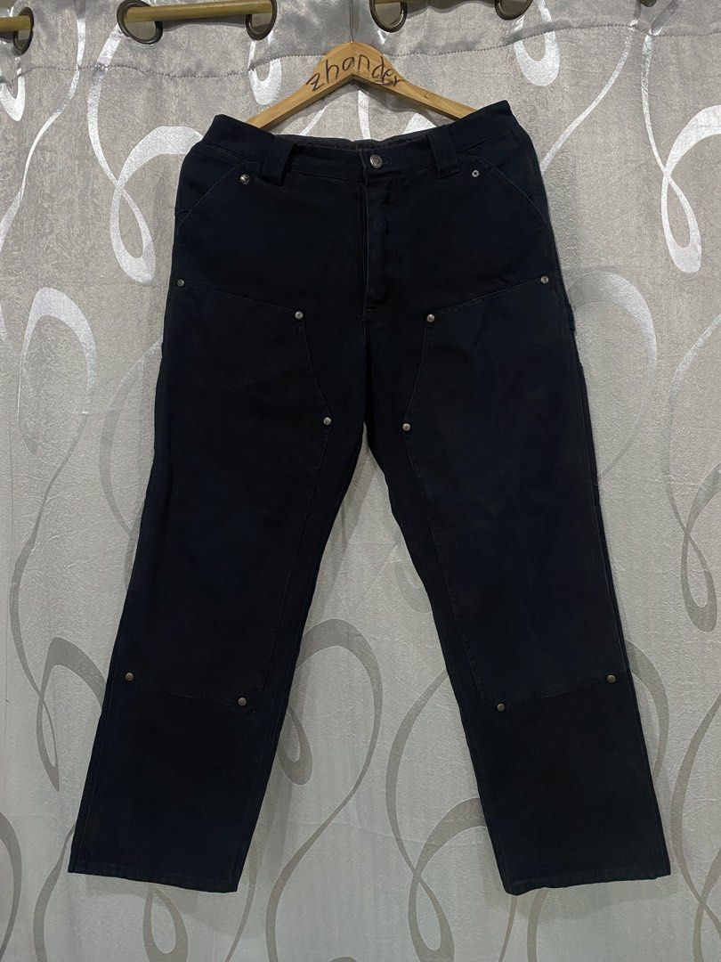 Chrome Hearts Double knee Carpenter pants (Category: Jeans) located in Digos. Submitted by zhanderapp47607 (Listing ID 1466444644, Image 1). Description: Chrome Hearts Double knee Carpenter pants Waistline 31-32can fit Length 39 Excellent condition Colorate 9.5/10 issue missing 1 button .