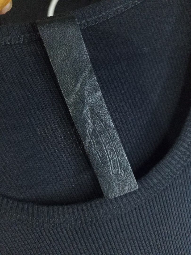 Chrome Hearts Knitted Tank Top (Category: Shirts) located in Castilla. Submitted by stignapamorma (Listing ID 1466474505, Image 2). Description: Branded Knitted Tank Top / Sando ( Thrifted ) Size - 12.5x22.5 Condition - Excellent Color Rate - 9/10 Issue - None Price - 500+SF.