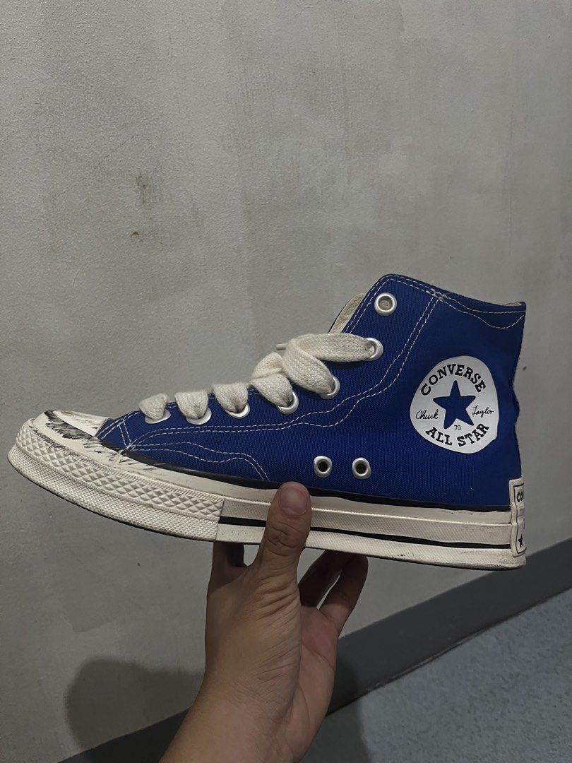Chuck 70 Hi Sketch Blue (Category: Casual Shoes) located in Manila. Submitted by fcaleb022713960 (Listing ID 1466411083, Image 2). Description: 9 Men’s US 11 Women’s US Originally bought for 3.4k Lightly used, minor smudges, overall good condition open to meetups around Manila J&T delivery outside Manila.