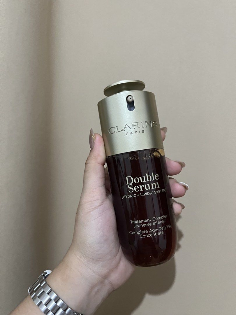 Clarins Double Serum 75mL (Category: Face Care) located in Malolos. Submitted by chlorine___ (Listing ID 1466464957, Image 2). Description: Location: Malolos, Bulacan.