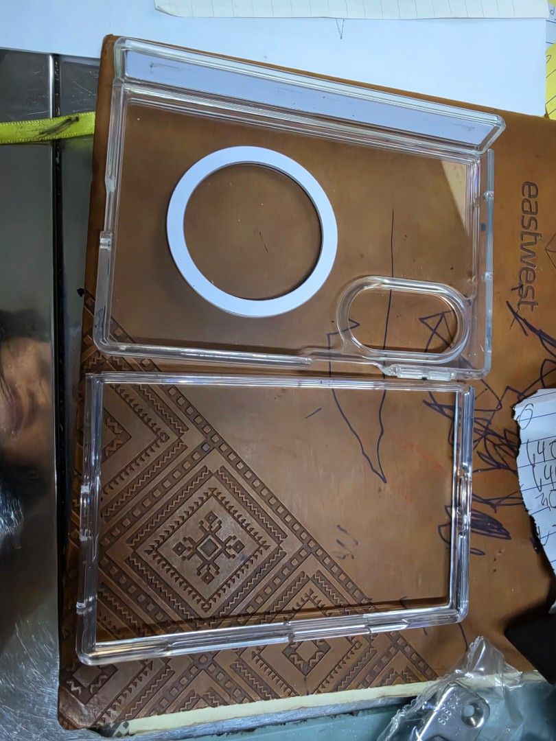 Z fold 8 Clear MagSafe Compatible Foldable Phone Case (Category: Cases & Sleeves) located in Manila. Submitted by vastcat_500476 (Listing ID 1466384063, Image 1). Description: - Crystal clear design shows off your phone's original color - Two-piece construction made specifically for foldable devices - Built-in white magnetic ring for seamless wireless chargin - Slim and lightweight profile keeps the phone comfortable to hold - Precise cutouts ens