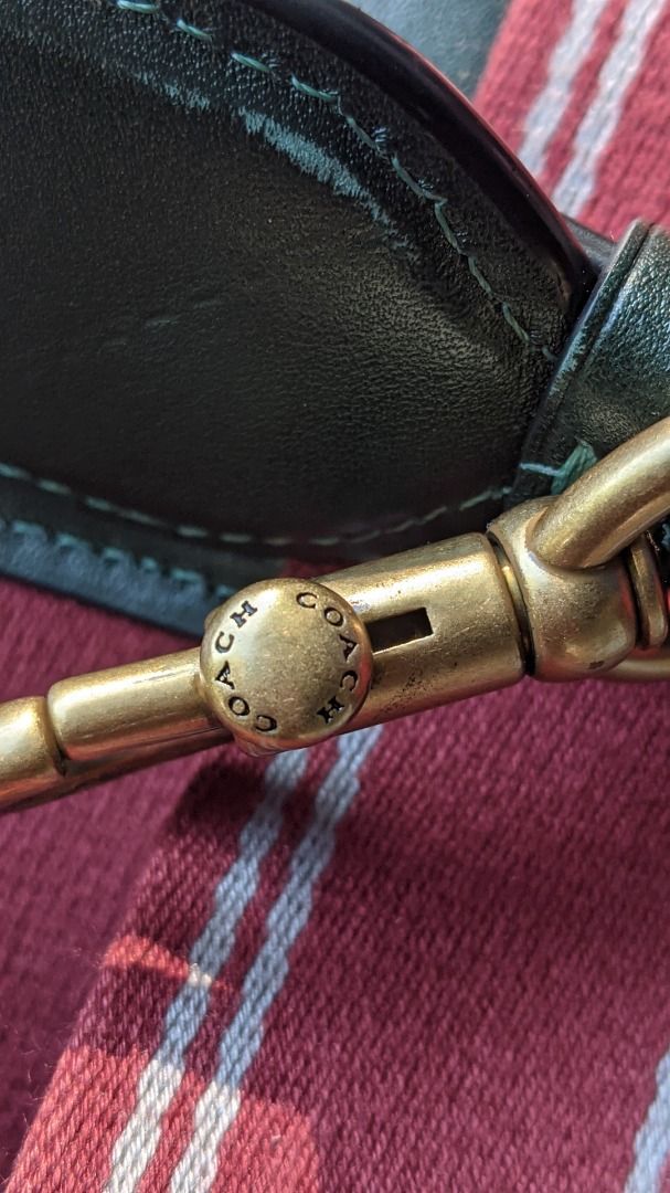 Coach Bag Guitar Strap Green Marroon (Category: Shoulder Bags) located in San Carlos. Submitted by khaisser07 (Listing ID 1466354644, Image 3). Description: Very good condition auth coach guitar strap Price 1700 shipped.