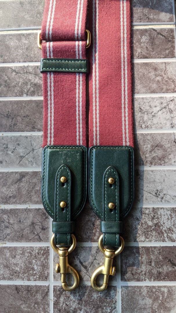 Coach Bag Guitar Strap Green Marroon (Category: Shoulder Bags) located in San Carlos. Submitted by khaisser07 (Listing ID 1466354644, Image 2). Description: Very good condition auth coach guitar strap Price 1700 shipped.