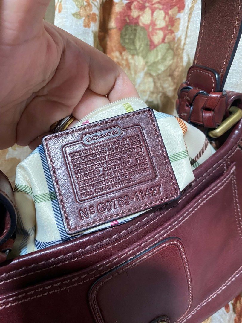 Coach Bleecker Legacy Vintage Bag (Category: Shoulder Bags) located in Muntinlupa City. Submitted by lovefrenzie (Listing ID 1466485684, Image 2). Description: Rank SA ALMOST NEW CONDITION Layaway available for 1 month 💖 Please see photos for details Super pretty burgundy color Location: Alabang.