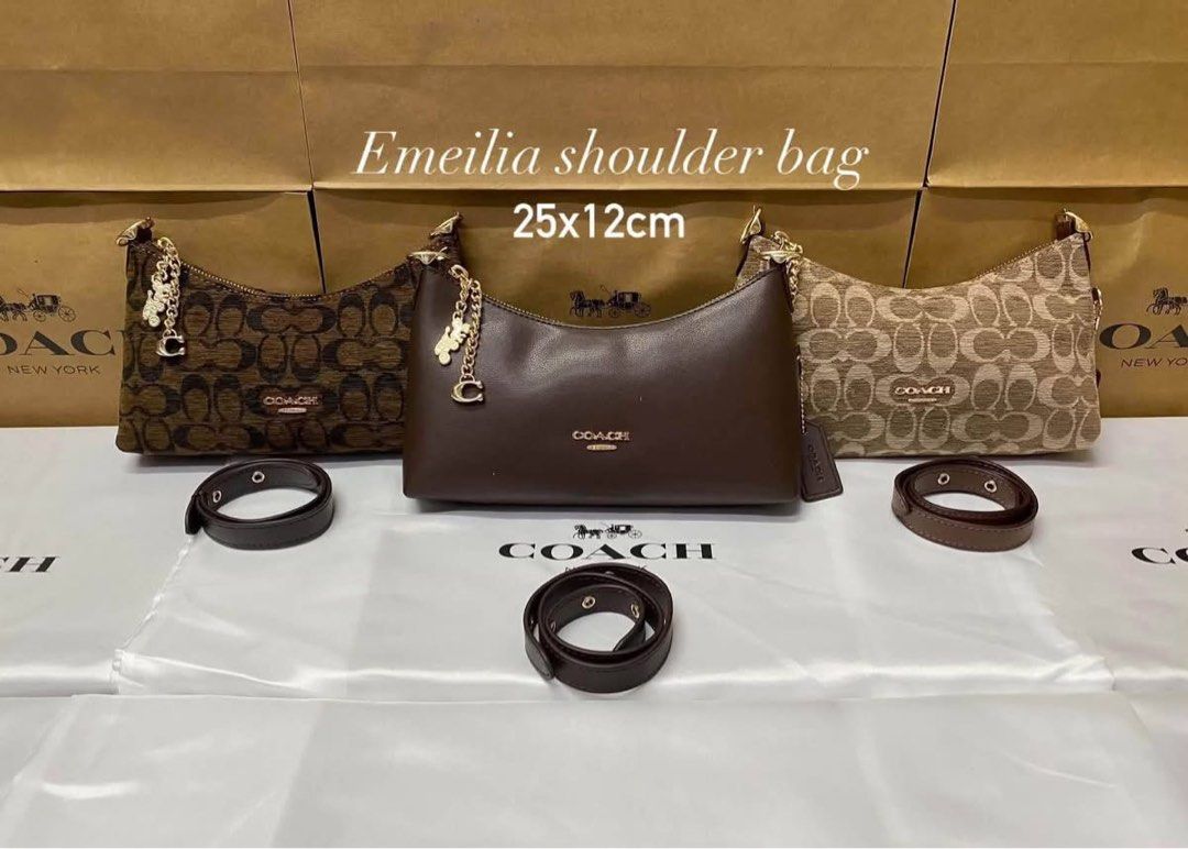 Coach emelia shoulder bag (Category: Luxury Bags & Wallets) located in Las Pinas. Submitted by yhn_boutique (Listing ID 1466419733, Image 2). Description: Actual pic posted Lalamove ready Complete inclusion Dm .