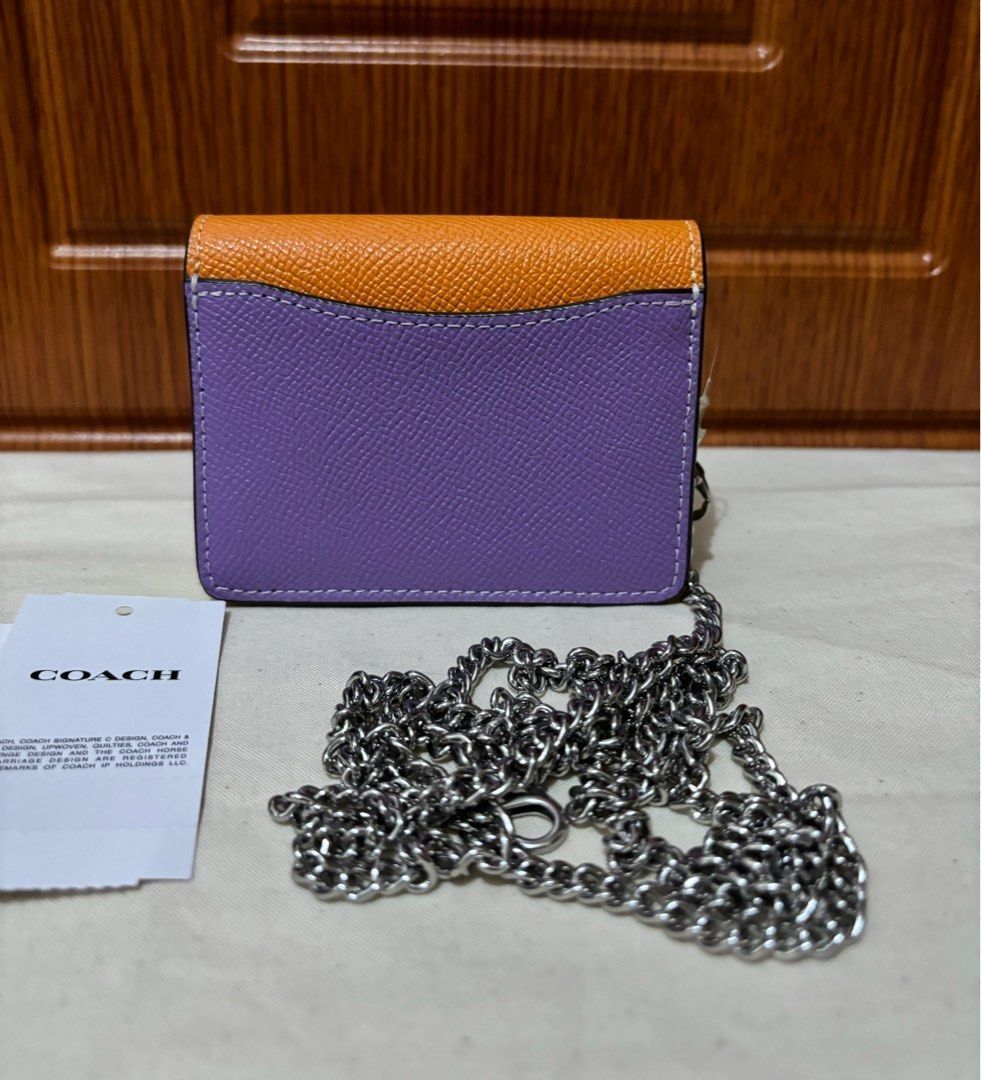 Coach Micro WOC (Wallet On Chain) Colorblock (Category: Cross-body Bags) located in Quezon City. Submitted by beckyshop2024 (Listing ID 1466345943, Image 2). Description: - Used once - In mint condition - Original from US.