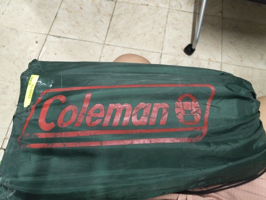 Coleman ground sheet (Category: Hiking & Camping) located in Abucay. Submitted by cristineca20489 (Listing ID 1466503823, Image 3). Description: - Genuine green Coleman Ground sheet - Keeps you dry and protected - Built-in attachment loops along edges for easy securing - Folds compactly into a matching green storage bag - Features the classic red Coleman logo on the bag - Easy to pack, store, and bring on outdoor trips - JAPAN 270 X 270 CM.