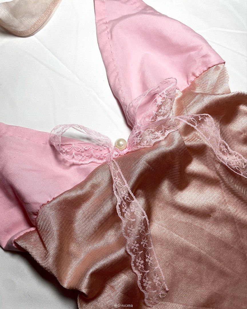 Collection 01 | Princess Collection (Category: Others Tops) located in Manila. Submitted by dreucena_ (Listing ID 1466552947, Image 2). Description: 𐙚 size | xs–s whisper: ₱ 249 covet: ₱ 279 issue: minor uneven cut at the bottom, not very noticeable..