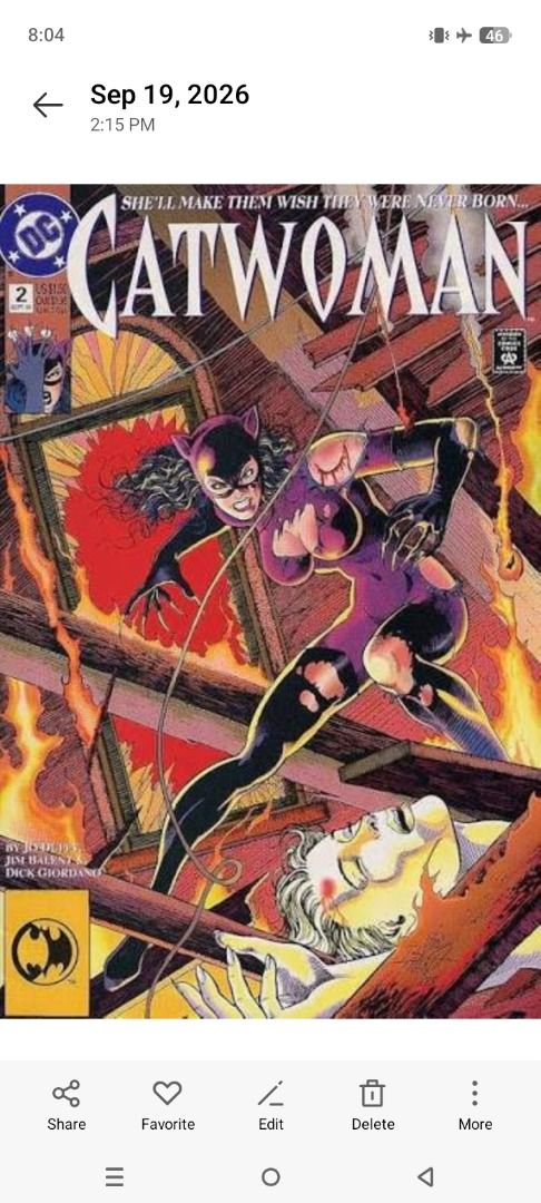 Comics US Excellent condition Catwoman 1-49 (Category: Comics & Manga) located in Los Banos. Submitted by mania-62906 (Listing ID 1466399110, Image 2). Description: Catwoman art by Jim Balent Issues 1-49 and annual 1. and 0 . Excellent condition. Di ko sure bka nabili ko Yung issue 50 and 50+ Personal Collection just trying to test the market, .