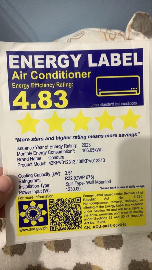 CONDURA 1.5hp SPLIT TYPE (Category: Air Conditioning and Heating) located in Manila. Submitted by silentfish.a5b56f (Listing ID 1466555252, Image 3). Description: FOR SALE: Condura 1.5HP Split Type Inverter — 1 Year Old Only! 💰 Price: ₱25,000 (Negotiable for serious buyers) ✅ Details: • Brand: Condura • Type: Split Type Inverter • HP: 1.5 HP • Age: Exactly 1 year old — barely used, very good condition • Original Price: ₱44,600 • Complete with: R