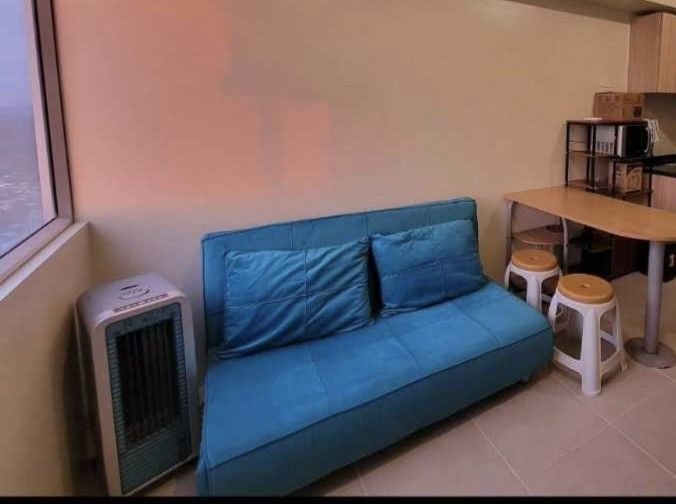Convertible Sofa Bed (Category: Sofas) located in Quezon City. Submitted by webyitedea97597 (Listing ID 1466456809, Image 1). Description: Full size sofa bed. Good condition not abused. - Size 143cm x 197cm x 81cm - Converts easily from a chair to a bed - Sturdy pine wood frame and comfortable foam cushioning - Button tufting on chair and matching pillows Upholstered in 100% polyester washable fabric - Supported by 4 metal legs and 4 hidden suppo