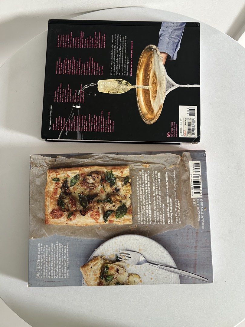 Cookbooks (hardbound books) (Category: Storybooks) located in Quezon City. Submitted by curatedfindsy (Listing ID 1466383374, Image 3). Description: Two popular cookbooks up for grabs. ₱230 each 1.Munchies features late-night meals from world-class chefs. 2.Meals for Me by Sam Stern. Both hardcover books in solid shape, clean pages, great inspiration for home cooks and food lovers. 📍Quezon City.