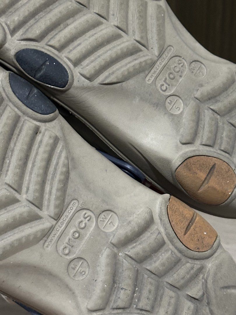 Crocs Classic All Terrain Clog in Khaki (Category: Slippers & Slides) located in Mandaluyong City. Submitted by lexterrr (Listing ID 1466496131, Image 3). Description: Size W7 M5 Woman owned Lightly used, still in perfect condition.