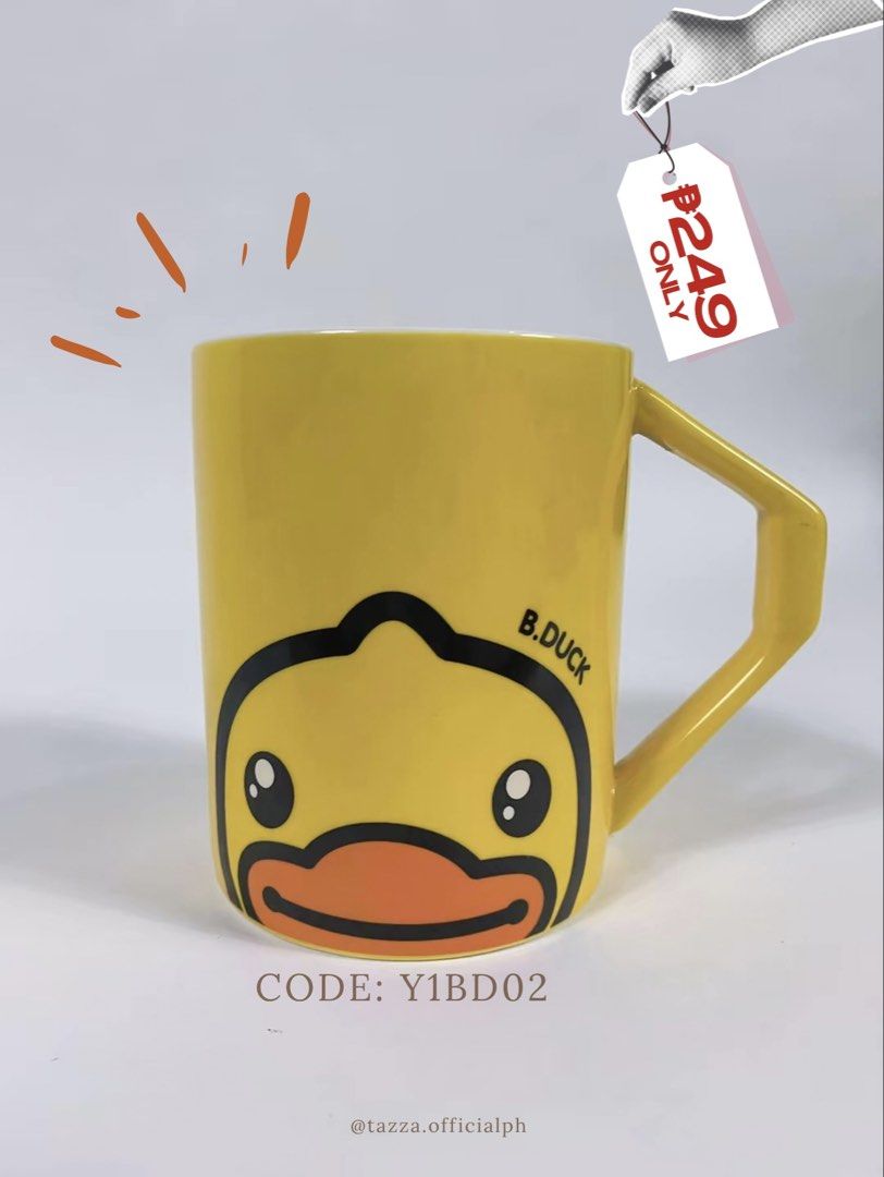 Cute ceramic mug (Category: Coffee & Tea Tableware) located in Lucban. Submitted by tazza.ph (Listing ID 1466548103, Image 1). Description: You can also visit us @tazza.officialph on IG, FB and TikTok AVAILABLE NOW ⚠️ Please note that this is a factory pull out items, so it may have small imperfections or minor flaws. These are normal for these items and do not affect the mug’s use. ✨ No cracks/chips ✨ Good to perfect condition Please check the p