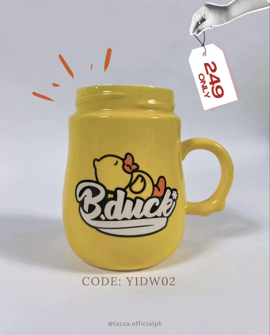 Cute ceramic mug (Category: Coffee & Tea Tableware) located in Lucban. Submitted by tazza.ph (Listing ID 1466548254, Image 1). Description: You can also visit us @tazza.officialph on IG, FB and TikTok AVAILABLE NOW ⚠️ Please note that this is a factory pull out items, so it may have small imperfections or minor flaws. These are normal for these items and do not affect the mug’s use. ✨ No cracks/chips ✨ Good to perfect condition Please check the p