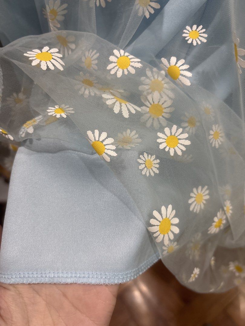 Coquette Baby Blue Daisy Midi Dress (Category: Dresses) located in Quezon City. Submitted by cmtom (Listing ID 1466489332, Image 3). Description: LOC: QC Baby blue smocked dress bought on L app in 2020, never worn. Very dainty and flowy. Can fit S-M No flaws, good condition.