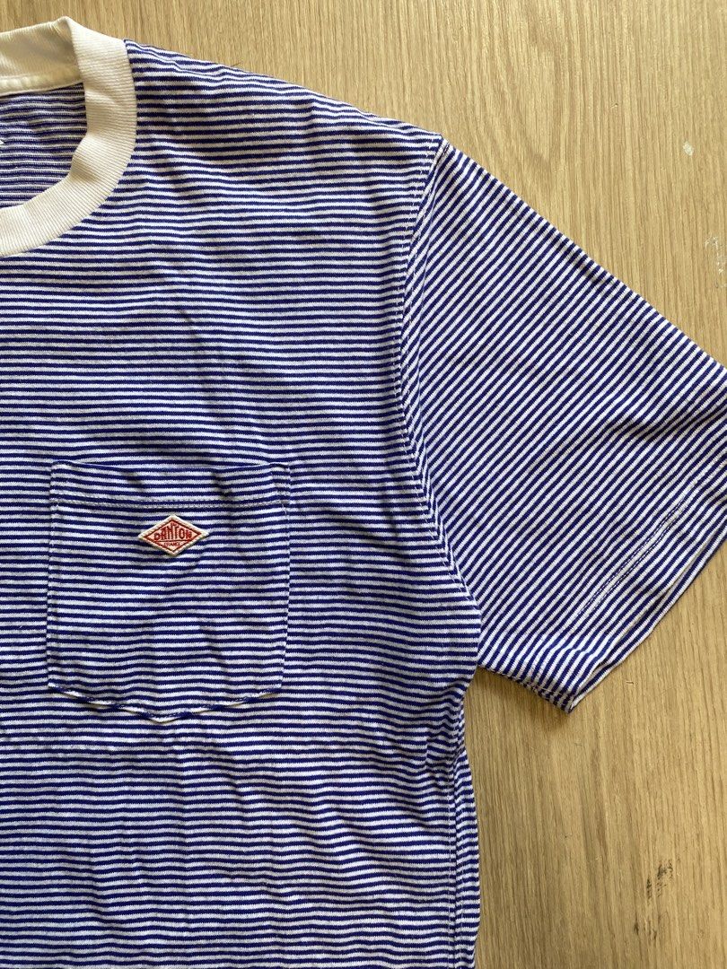 Danton pinstripes pocket tee (Category: Tshirts & Polo Shirts ) located in Zamboanga. Submitted by ak.hunt (Listing ID 1466509441, Image 3). Description: Size small Widt pit to pit 21 Length 27 Vg condition No issue Pm.