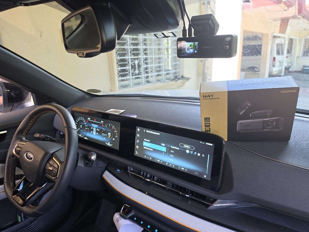 DDPai's latest 3channel dashcam N4T! (Category: Video Cameras) located in Las Pinas. Submitted by wahzap (Listing ID 1466480406, Image 1). Description: DDPai's Latest Budget-friendly 3-WAY Dashcam! 🚨 Introducing the DDPAI N4T 3-Channel Dashcam! 📸 2.5K HD Front Cam + 1K HD Driver Cam + 1K HD Rear Cam w/ compact LCD Screen, Audio Recording & ADAS for added driving assistance! FREE 64GB SD Card, FREE Installation and 1-Year Warranty for only ₱9,99