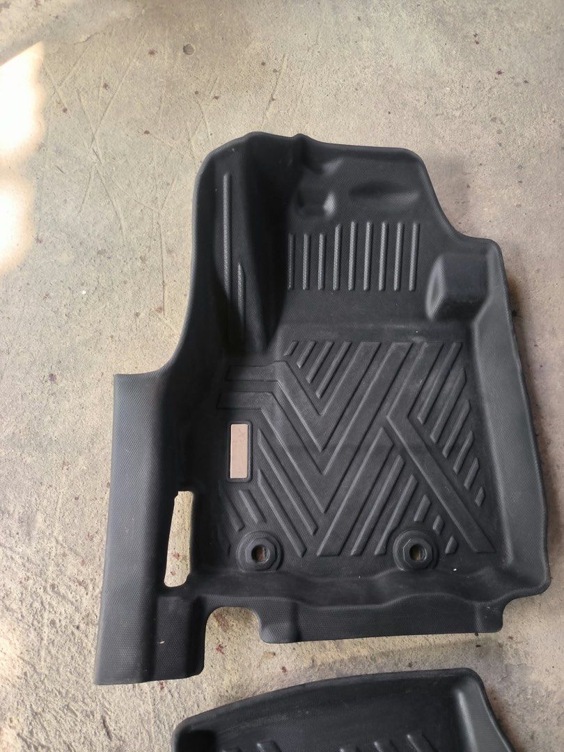 Deep Dish Matting For Xpander (Category: Body Parts and Accessories) located in Cavite. Submitted by catb19 (Listing ID 1466354143, Image 3). Description: - Custom fit for Mitsubishi Xpander - Deep dish design traps water, mud, and spills effectively - Made of durable, heavy-duty material - Easy to remove, wash, and clean.