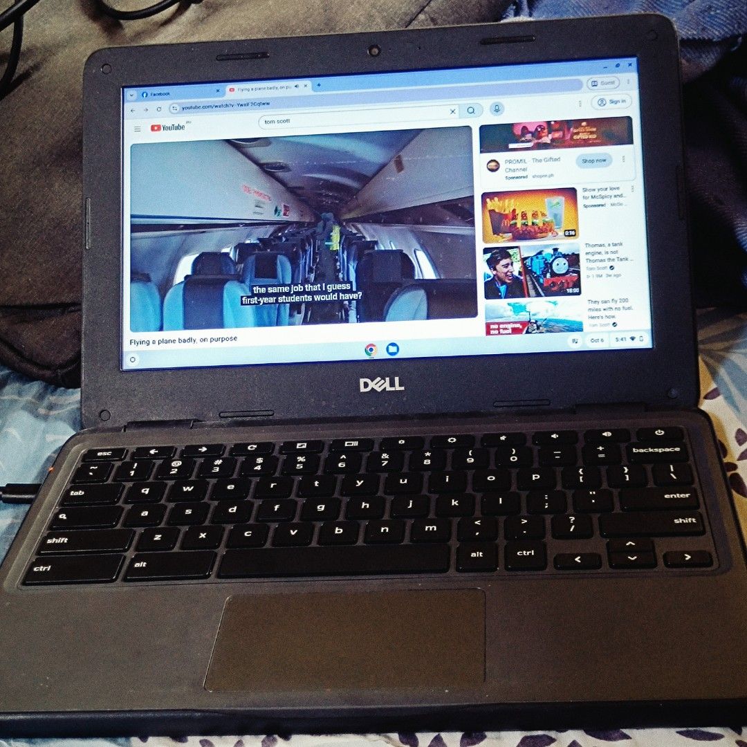 DELL CHROMEBOOK 3100, NO ISSUE, LIKE NEW (Category: Laptops & Notebooks) located in Manila. Submitted by edgar9000 (Listing ID 1466380723, Image 2). Description: 🛒 DELL CHROMEBOOK 3100 | 4GB RAM | 16GB | CELERON N4000 | FULLY TESTED 💻 Dell Chromebook 3100 ✅ Intel Celeron N4000 ✅ 4GB RAM ✅ 16GB Storage ✅ Chrome OS ✅ Wi-Fi ✅ Bluetooth ✅ Built-in Camera ✅ HDMI Port ✅ USB Port ✅ Audio Port ✅ Keyboard & Trackpad ✅ Display/Screen ✅ Battery ✅ Charging