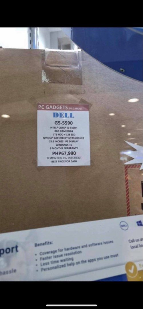 DELL G5-5590 GAMING LAPTOP (Category: Laptops & Notebooks) located in Manila. Submitted by mory2002 (Listing ID 1466354566, Image 3). Description: Specifications: • Intel Core i5-9300H • 8GB DDR4 RAM • 1TB HDD + 128GB SSD • 15.6” IPS Display • NVIDIA GeForce GTX 1650 4GB • Windows 10 ✨ Good for: • Gaming 🎮 • Revit & AutoCAD • SketchUp & 3D modeling • Interior/architectural design work • Photoshop & other creative software • School/work and every