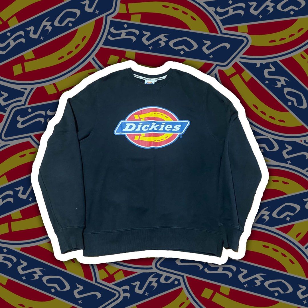 Dickies og logo crewneck (black) (Category: Coats, Jackets and Outerwear) located in Baguio. Submitted by DickiesboyBaguio (Listing ID 1466452572, Image 1). Description: Dickies og logo crewneck (black) XL 21.5x25.5 680+sf outside Baguio Very good condition Needs wash Color rate 9/10 Price negotiable Pm for details .