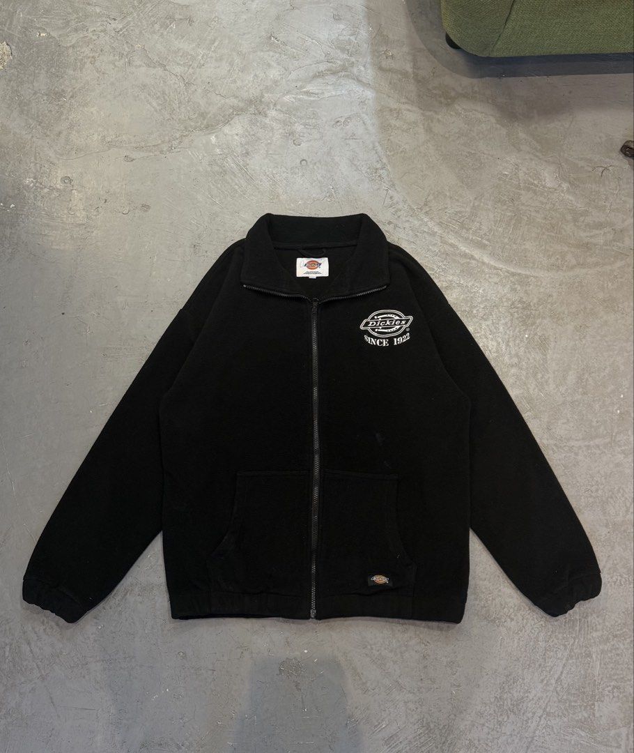 "Dickies Since 1922" full-zip fleece jacket (Category: Coats, Jackets and Outerwear) located in Manila. Submitted by blackhearted28 (Listing ID 1466439386, Image 1). Description: "Dickies Since 1922" full-zip fleece jacket Embroided Large (23x26 .