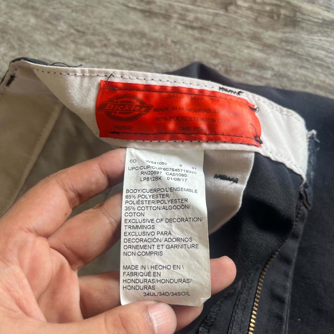 Dickies Straight Pants (874) (Category: Trousers) located in Manila. Submitted by spo0ky.archives (Listing ID 1466492700, Image 3). Description: waist: 32-34 tigh: 12 inseam: 28 length: 39 hem: 9.5.