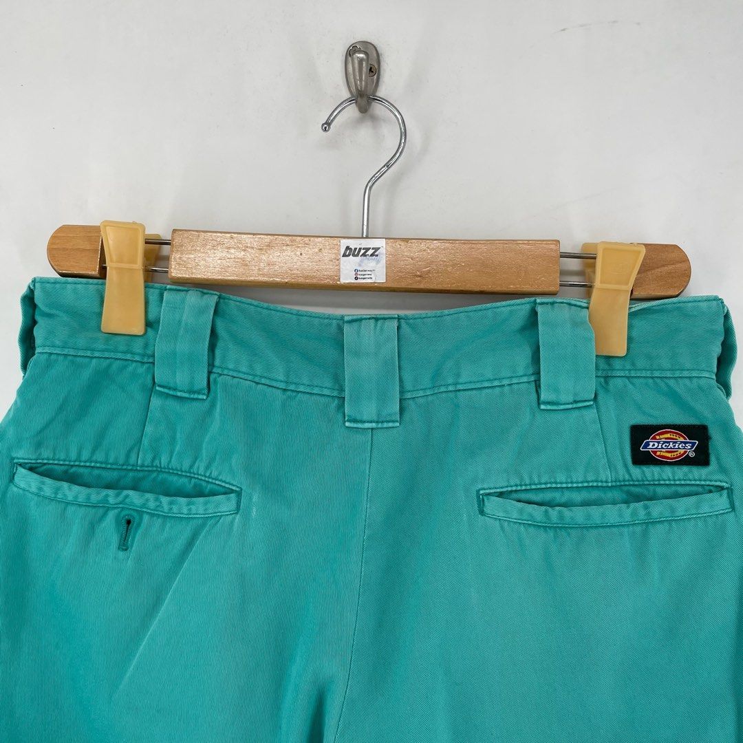 Dickies Turquoise Work Shorts (Category: Shorts) located in Manila. Submitted by buzz.garments (Listing ID 1466525306, Image 3). Description: Dimensions(inches) -Waist/Width: 30” -Hip: 20” -Front Rise: 12” -Thigh: 11” -Inseam: 8” -Outseam/Length : 19” -Leg Opening: 9” signs of usage - color may vary due to lighting. please manage your expectations-minimal and unseen flaws must be considered..