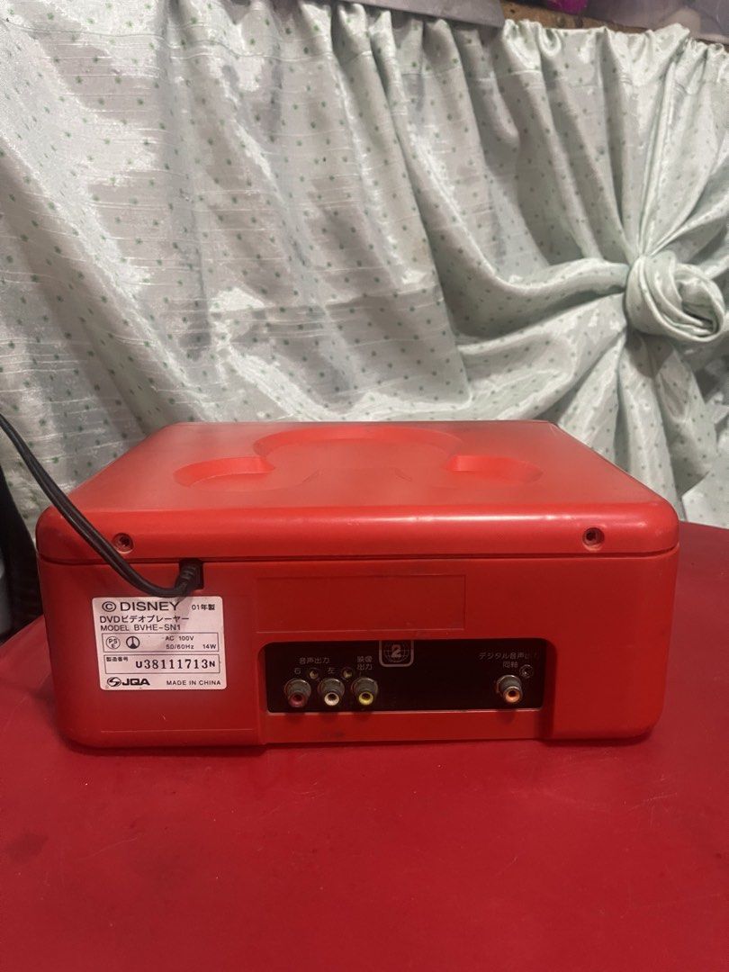 Disney DVD Player First Edition (Category: Vintage Collectibles) located in Quezon City. Submitted by ajinmt (Listing ID 1466413362, Image 3). Description: Disney DVD Player First Edition Matagal nang nakatago, then ngayon lang nakita. Tried opening and fixing it, kaya wala na yung dalawang turnilyo sa likod. Selling it as is. Not working. Discretion niyo na lang if you want to have it fixed or use it for display na lang. Please manage your expec