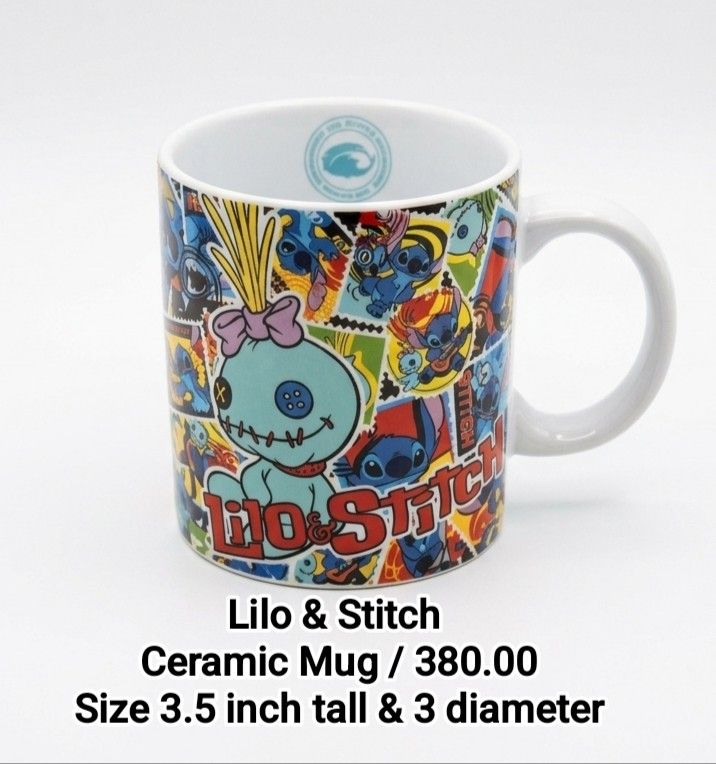 Disney Lilo & Stitch Ceramic Mug (Category: Coffee & Tea Tableware) located in Binan City. Submitted by mayjhe (Listing ID 1466473447, Image 1). Description: 💛 For Sale 💛 🌸 Disney Lilo & Stitch 🍀 Ceramic Mug 📍 Condition: Good / No box 💰 Price is ₱ 380.00 👉 Other details posted 🇵🇭 Location Biñan Laguna 🛵 Courier J& T and Lalamove 📋 Shipping by schedule 📍 NO COD & COP 📌 All items are carefully packed and labeled with Fragile stickers f