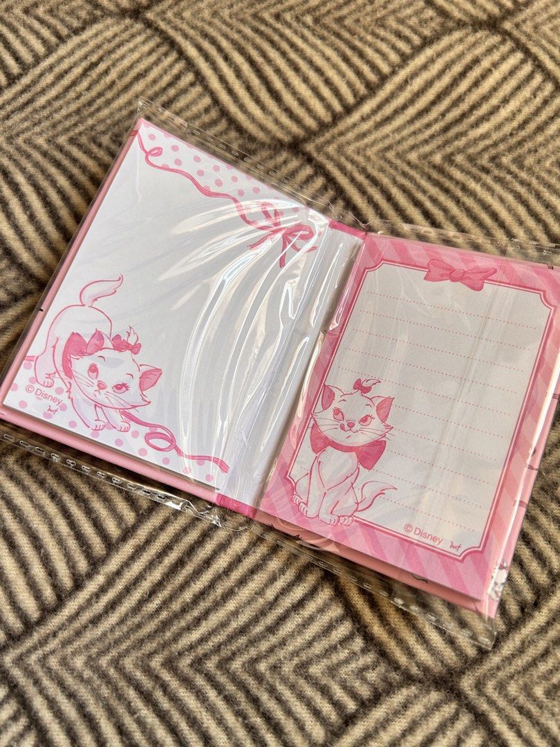 Disney Marie Memo Pad Official (Category: Stationery & School Supplies) located in Batangas. Submitted by han.jpg (Listing ID 1466515827, Image 2). Description: - location: batangas - onhand, ready to ship - official, brand new/good condition - pay as you mine - mop: gcash, maribank - mod: J&T Express (sf starts at 54 php luzon area).