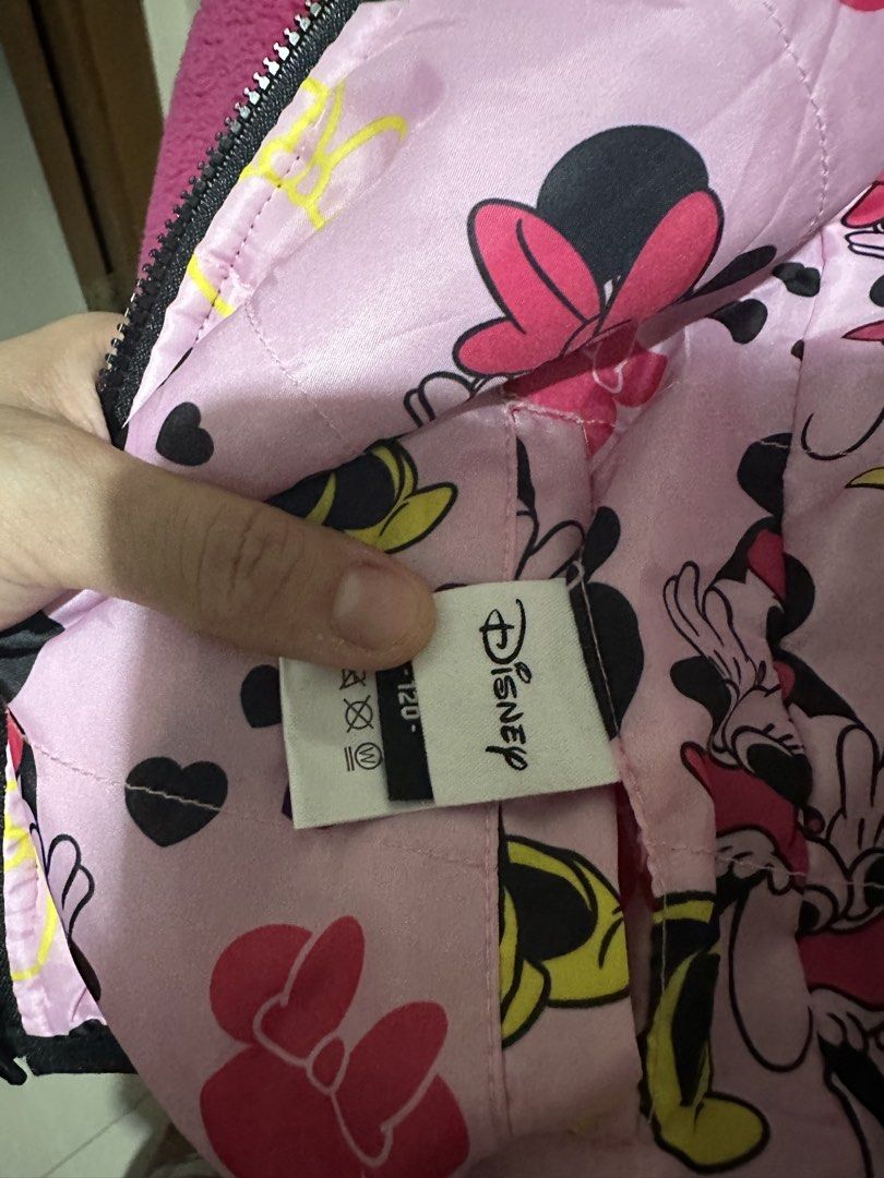 Disney x Minnie Mouse Reversible Jacket (Category: Coats, Jackets and Outerwear) located in Quezon City. Submitted by cecillebuendia (Listing ID 1466440848, Image 3). Description: - High quality and original jacket from Disney for toddlers/kids. Reversible, Ganda ng two way design :) - Size 120 (perfect for kids up to 7 years old, fits my huge 3 y/o toddler lol) - Perfect for traveling!!!! Super steal ❤️.