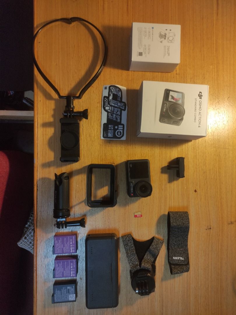 DJI OSMO ACTION 4 (Category: Other Gadgets) located in Manila. Submitted by johndytaga02095 (Listing ID 1466521442, Image 1). Description: DJI OSMO ACTION 4 Inclusion: 3 batteries w/ charging hub 64 gb sd card Neck mount Wrist mount Extra screen protector Mini tripod. Fix price Rfs: funds pang bili ng drone Can ship via jnt, lbc, and lalamove.