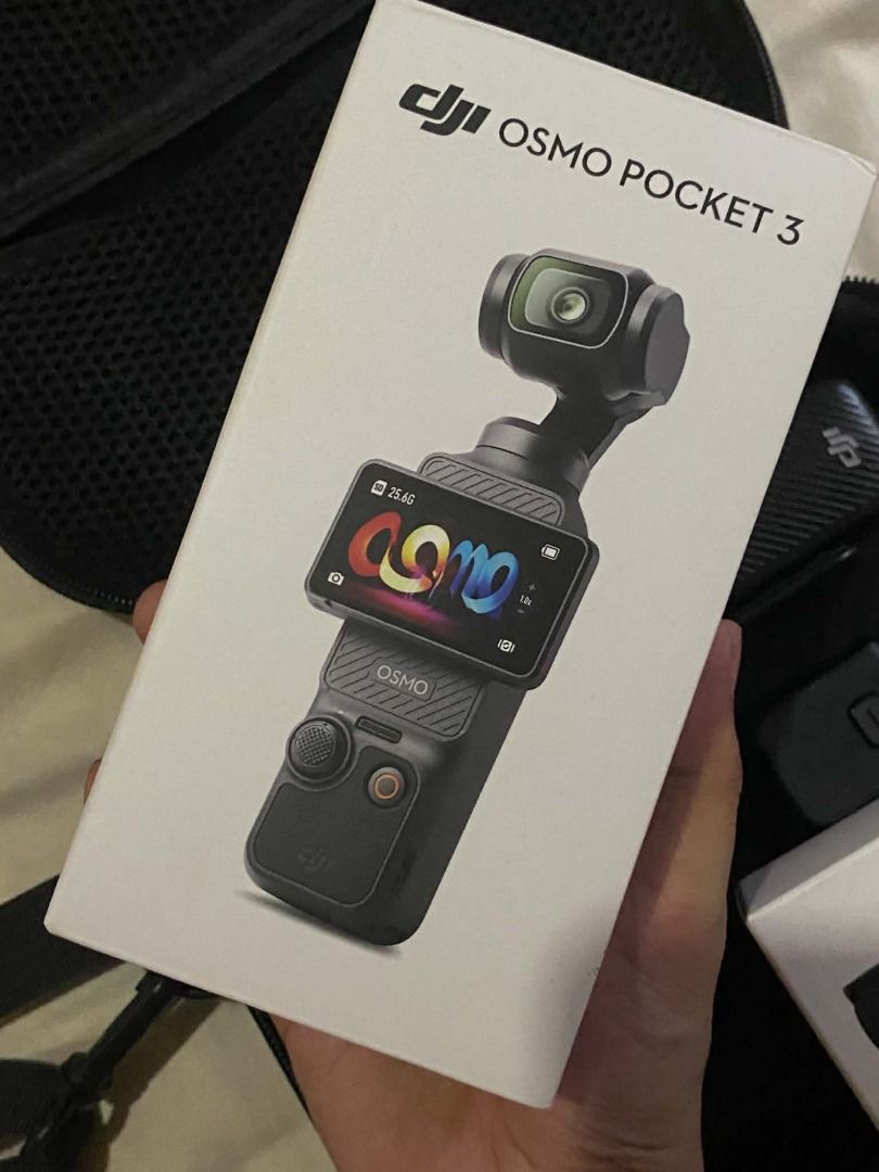 DJI Osmo Pocket 3 (Plus Accessories) for Sale (Category: Cameras) located in Caloocan City. Submitted by archangyl (Listing ID 1466443685, Image 1). Description: Condition: Like-new Inclusions: DJI Tripod/ Grip DJI Battery Handle 64GB Sandisk SD Card Box and Case Key Specifications: • Sensor & Lens: 1-inch CMOS sensor with a 20mm equivalent f/2.0 lens. • Video Resolution: Up to 4K at 120fps for slow-motion, and standard 4K at up to 60fps. • Displ
