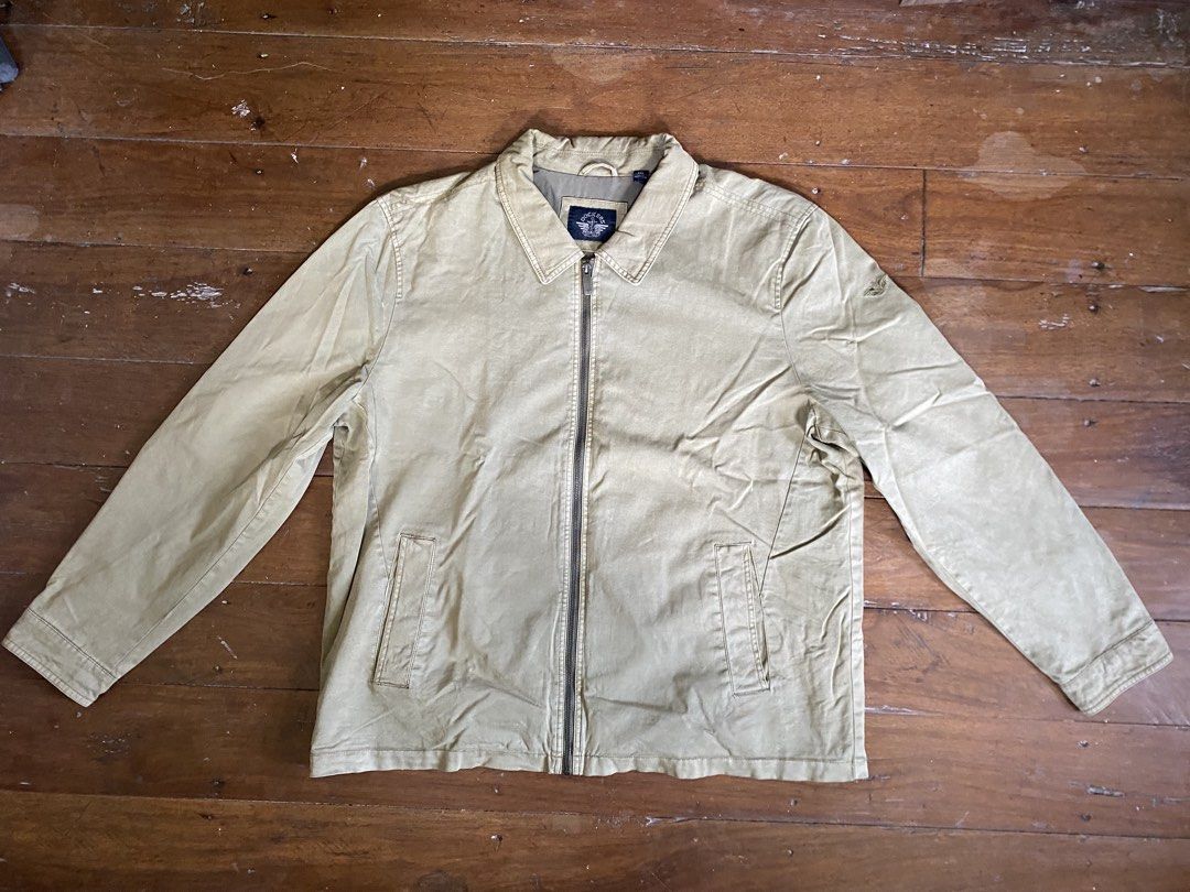 DOCKERS HARRINGTON JACKET (Category: Coats, Jackets and Outerwear) located in Aparri. Submitted by clydealias (Listing ID 1466375873, Image 1). Description: Vintage Dockers Harrington Jacket Width: 27 Length: 29 Condition: Good preloved condition Negotiable Thrifted this piece but never got to wear it because it was too big for me..