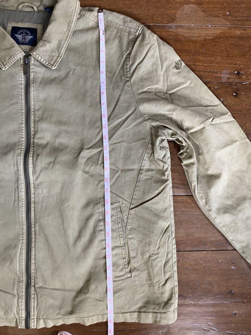 DOCKERS HARRINGTON JACKET (Category: Coats, Jackets and Outerwear) located in Aparri. Submitted by clydealias (Listing ID 1466375873, Image 3). Description: Vintage Dockers Harrington Jacket Width: 27 Length: 29 Condition: Good preloved condition Negotiable Thrifted this piece but never got to wear it because it was too big for me..