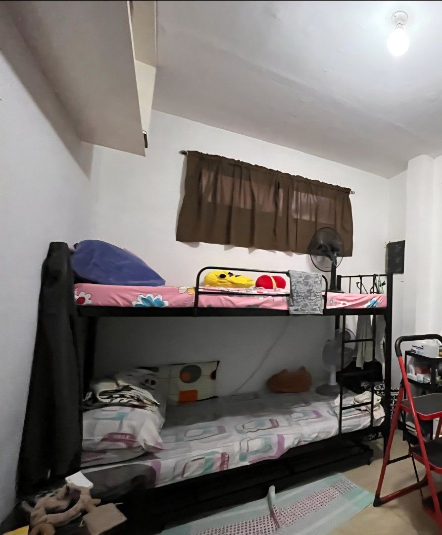 Double Deck Bedframe (Category: Bed Frames & Mattresses) located in Quezon City. Submitted by chskvrgr (Listing ID 1466373621, Image 1). Description: DOUBLE DECK BEDFRAME PRICE IS NEGOTIABLE AVAILABLE BY NOV 3 📍LOCATION BLDG 1, UP BLISS, QUEZON CITY.