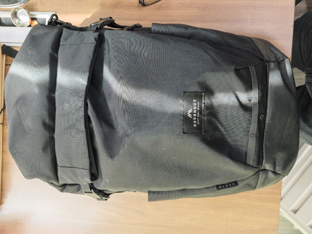 Doughnut Black 28L Cordura Backpack (Category: Backpacks) located in Quezon City. Submitted by thr1ftsk8 (Listing ID 1466413674, Image 1). Description: selling Doughnut Black 28L Backpack meetup proj 4 qc lrt 2 anonas lalamove arca north by schedule.