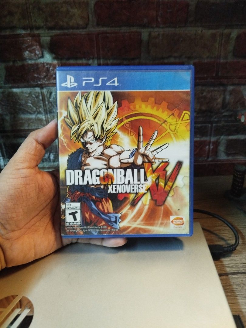 Dragon Ball Xeniverse PS4 Game (Category: PlayStation) located in Binan City. Submitted by pumpkiiin02 (Listing ID 1466489400, Image 1). Description: - Game: Dragon Ball Xenoverse (PlayStation 4) - Condition: Clean disc, original case with normal shelf wear - Includes: Game manual insert - Rating: T for Teen (ESRB) - Genre: Action fighting game based on the hit anime series.
