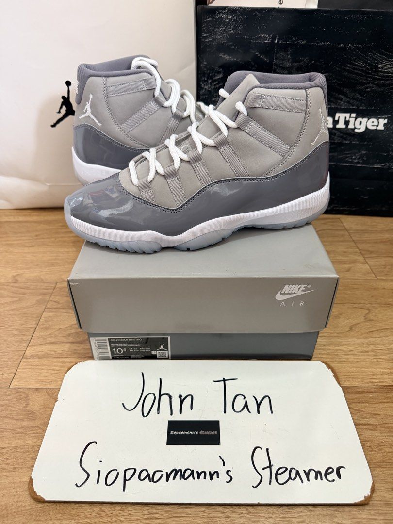 DS J11 High Cool Grey Size 10.5 US Mens (Category: Sneakers) located in Quezon City. Submitted by siopaomann (Listing ID 1466560621, Image 1). Description: For Sale All Brand New Jordan 11 Cool Grey Size: 10.5 US Mens Condition: brand new Price: ₱22,000 only Message for purchase Quezon City Location Near LRT 2 Anonas Station Shipping: Lalamove/Grab/LBC.