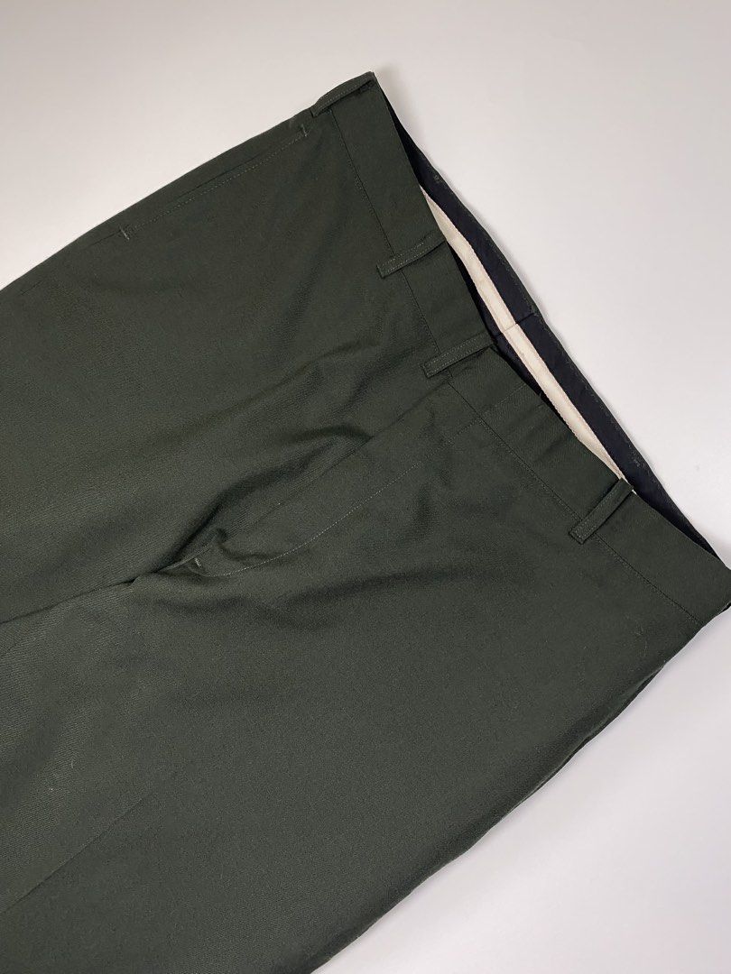 DSCP Military Army Trouser Wool (Category: Trousers) located in Bago City. Submitted by johnpaul_gidlayan (Listing ID 1466468101, Image 2). Description: DSCP Army Trouser Wool Item Details Size: 36 Lenght: 41.5 Leg Opening: 9 Rise: 12.5 Condition: Excellent condition (needwash) Color Rate: 9.5/10 Flaws: None (Item color vary due to lighting) — Price: 850+sf.